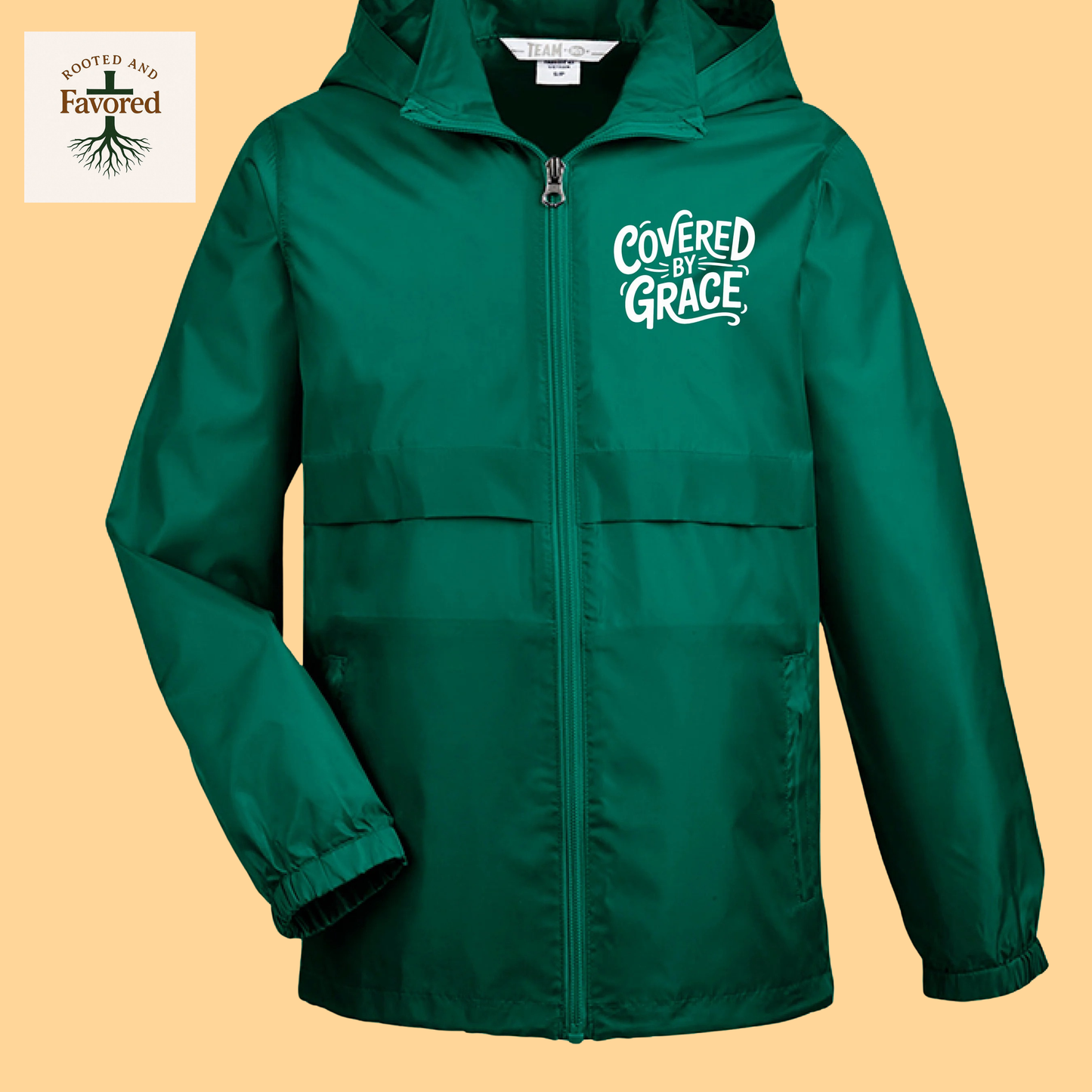 Boy's Youth Zone Proctect Lightweight Jacket "Covered By Grace"
