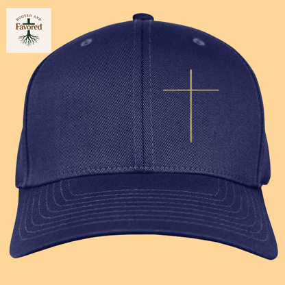 Men's Yupoong Wooly 6-Panel Cap with Cross
