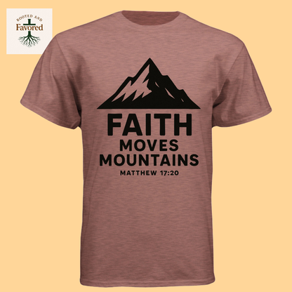 Mens Next Level Apparel T-shirt "Faith Moves Mountains"