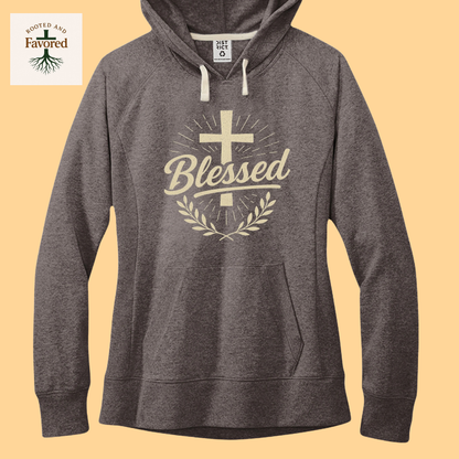 Women's District Fleece Hoodie "Blessed"
