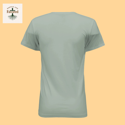 Women's Bella Relaxed Jersey Short-Sleeve T-Shirt "He Can Calm the Strorms"