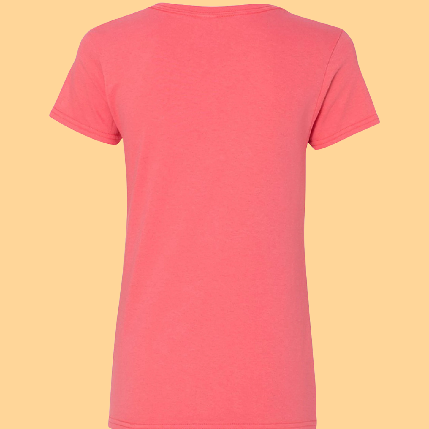 Ladies Gildan Heavy Cotton V-Neck T-Shirt "I Am Always With You"
