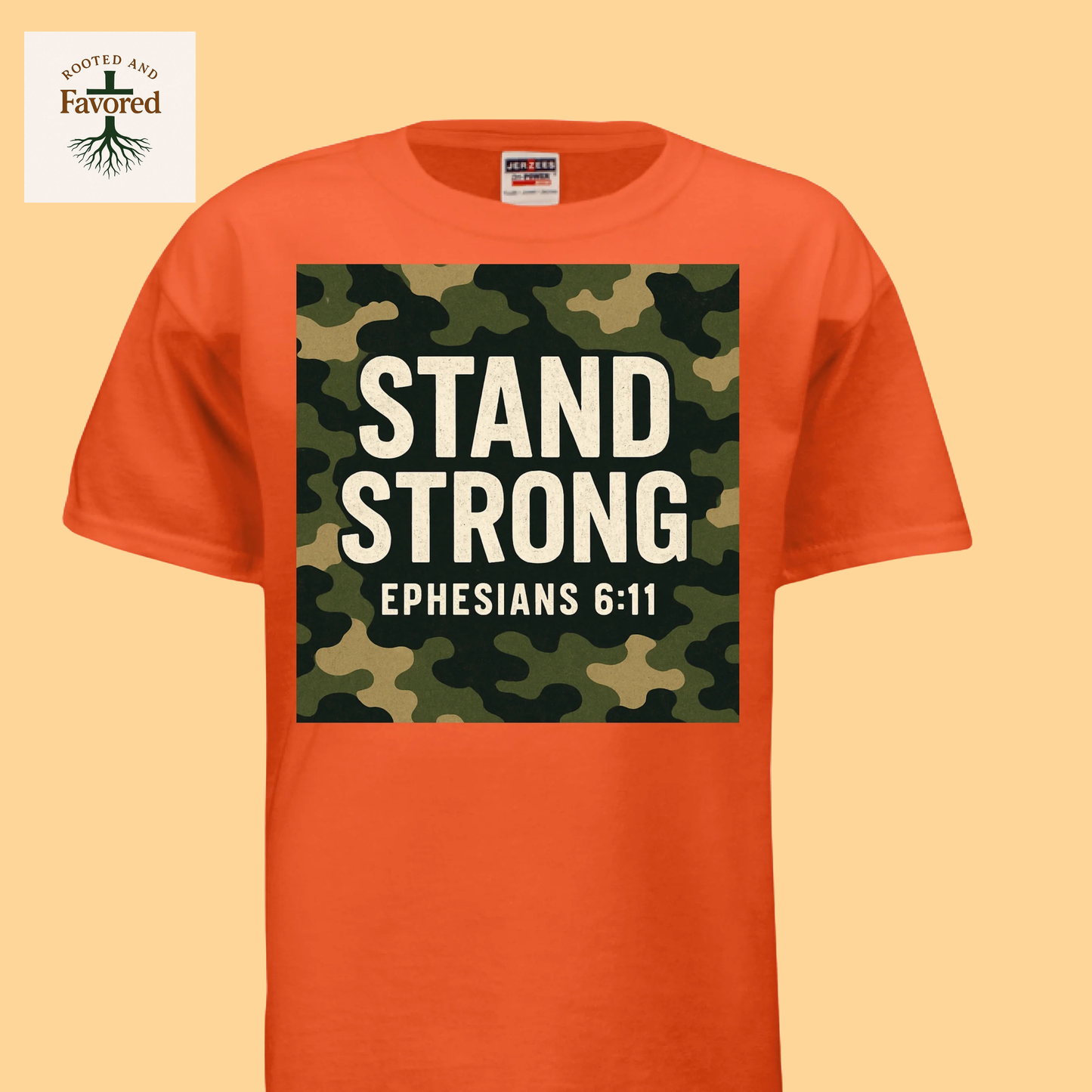 Boys Jerzees Dri-Power Active T-shirt "Stand Strong"