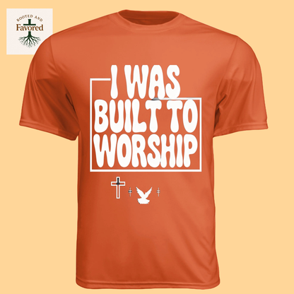 Men's Short-Sleeve Cooling Performance Crew "I Was Built To Worship"