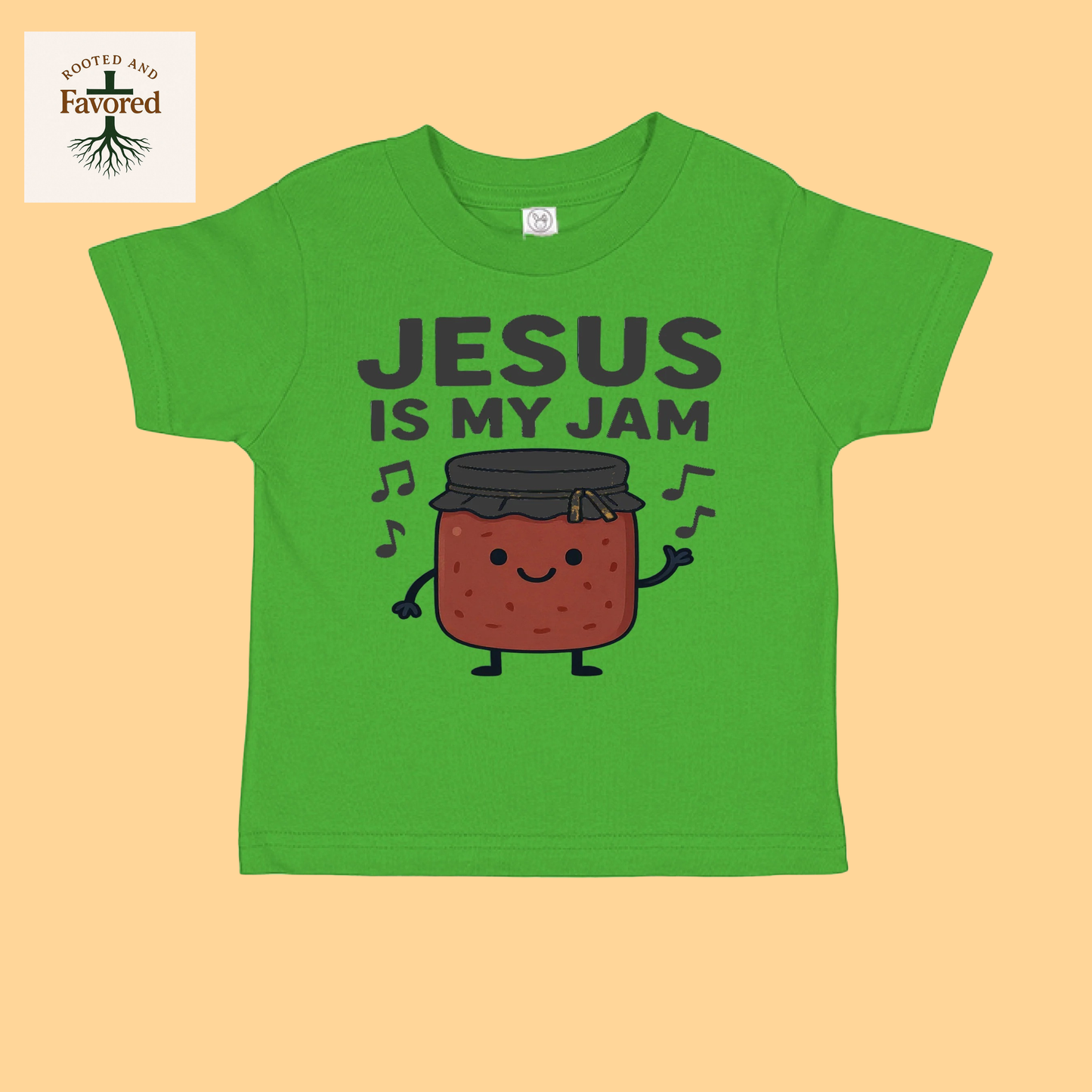 Toddler Cotton Jersey T-Shirt "Jesus Is My Jam"