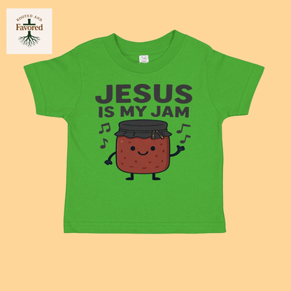 Toddler Cotton Jersey T-Shirt "Jesus Is My Jam"