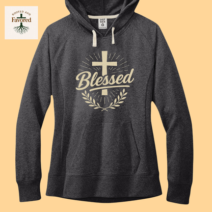 Women's District Fleece Hoodie "Blessed"