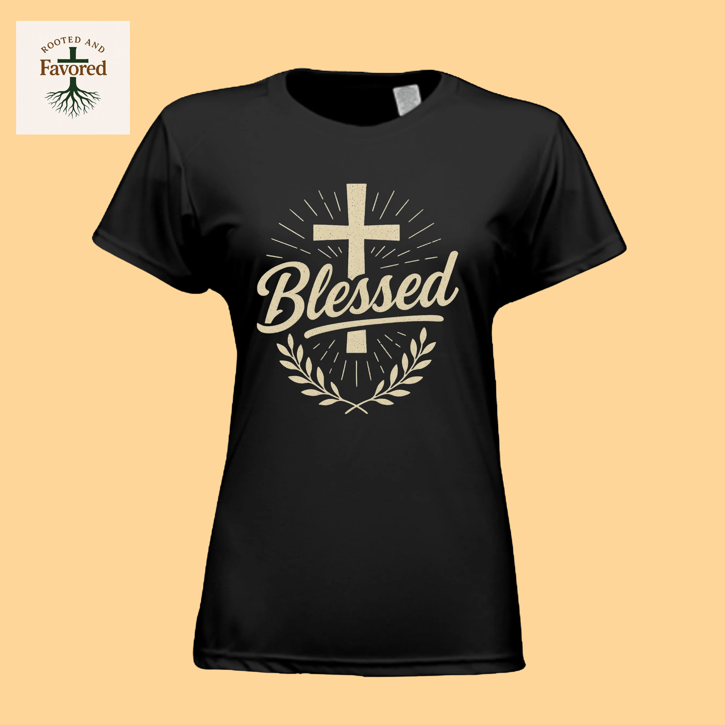 Women’s Performance Crew T-Shirt “Blessed”