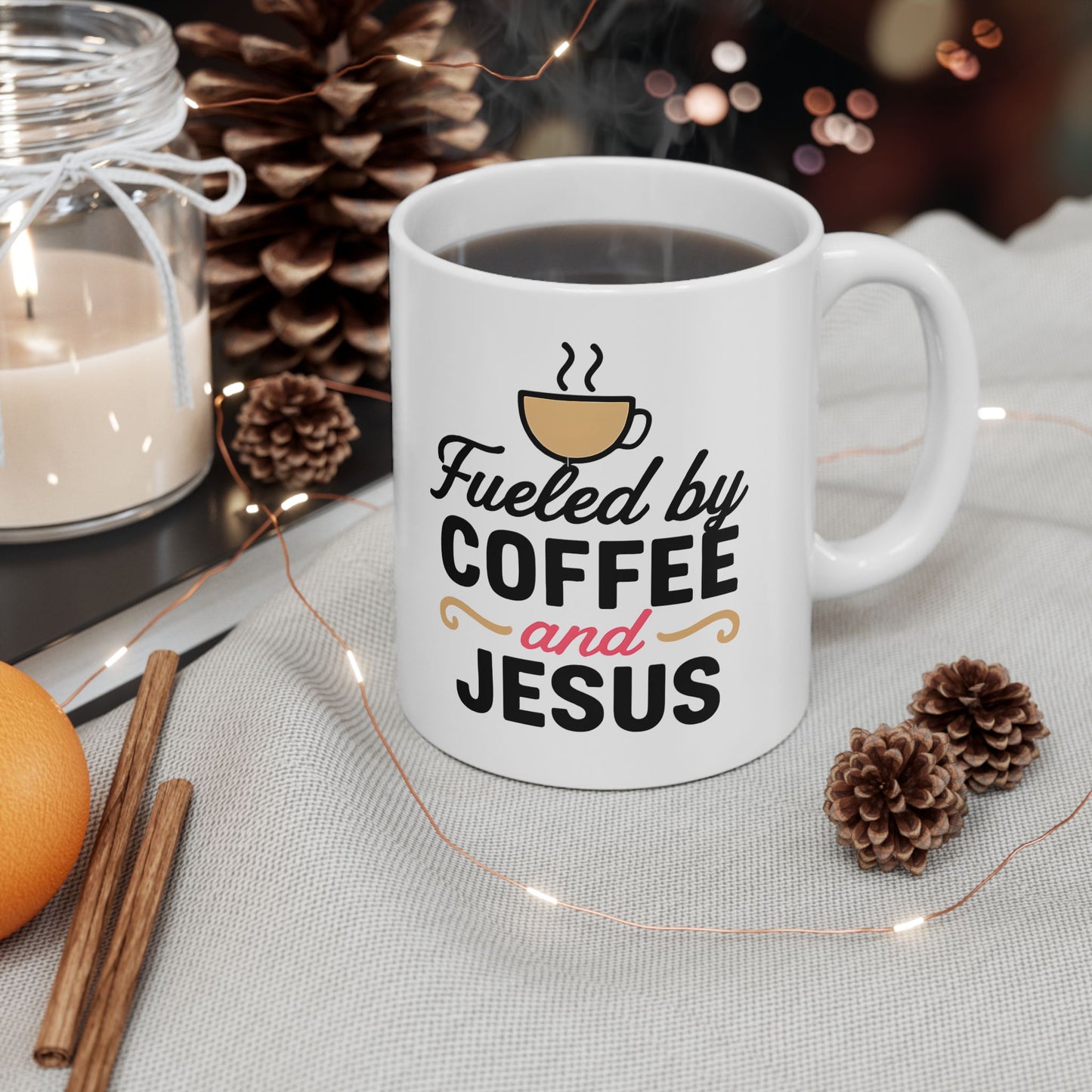Cozy Coffee Lover Mug, Ceramic Coffee Cup, Gift for Coffee Lovers, Cute Tea Mug, Funny Personalized Mug