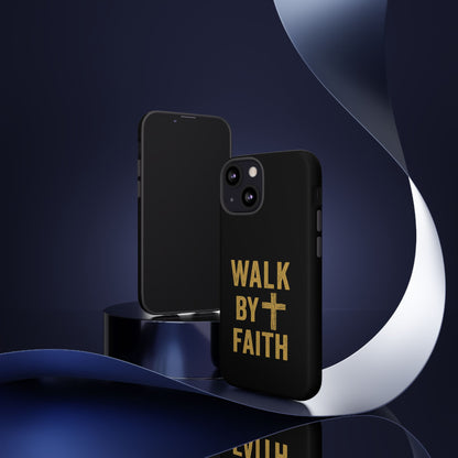 Faith-Inspired Phone Case | Christian Gift, Inspirational Case, Walk by Faith Design, Religious Decor, Strong Protective Cover