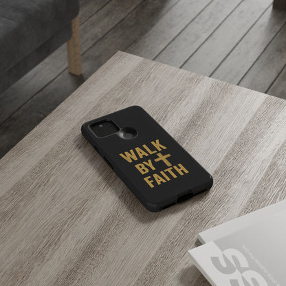 Faith-Inspired Phone Case | Christian Gift, Inspirational Case, Walk by Faith Design, Religious Decor, Strong Protective Cover