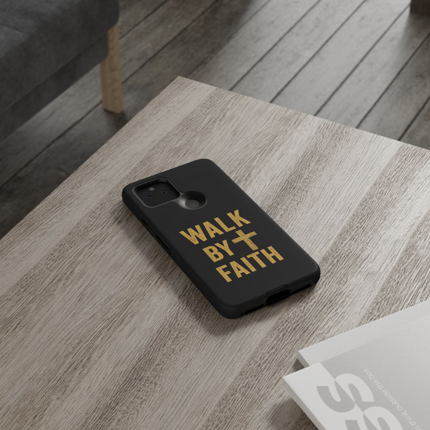 Faith-Inspired Phone Case | Christian Gift, Inspirational Case, Walk by Faith Design, Religious Decor, Strong Protective Cover