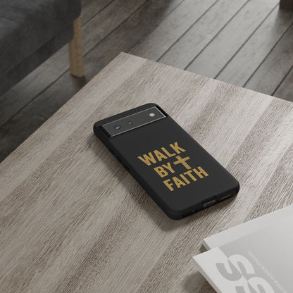 Faith-Inspired Phone Case | Christian Gift, Inspirational Case, Walk by Faith Design, Religious Decor, Strong Protective Cover