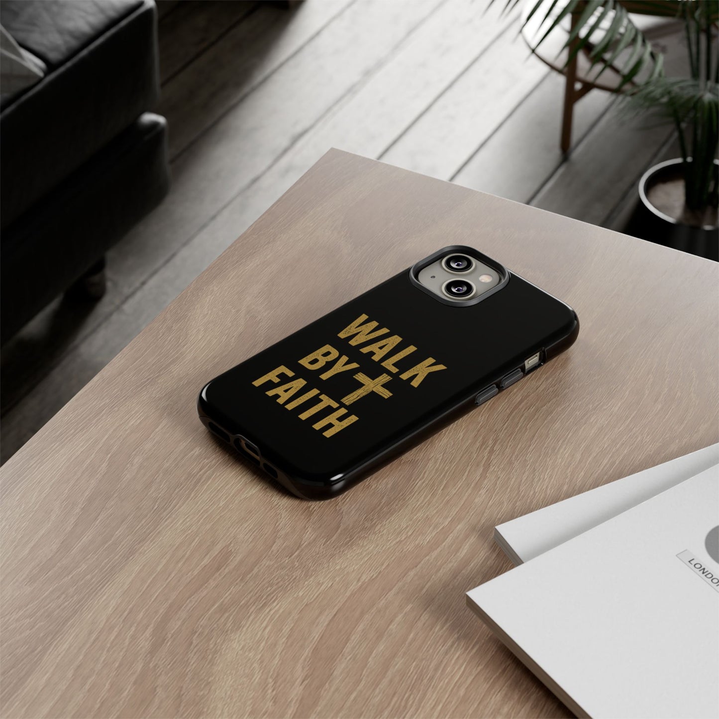 Faith-Inspired Phone Case | Christian Gift, Inspirational Case, Walk by Faith Design, Religious Decor, Strong Protective Cover