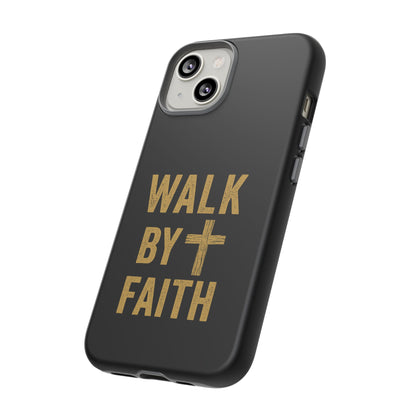 Faith-Inspired Phone Case | Christian Gift, Inspirational Case, Walk by Faith Design, Religious Decor, Strong Protective Cover