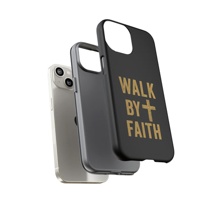 Faith-Inspired Phone Case | Christian Gift, Inspirational Case, Walk by Faith Design, Religious Decor, Strong Protective Cover
