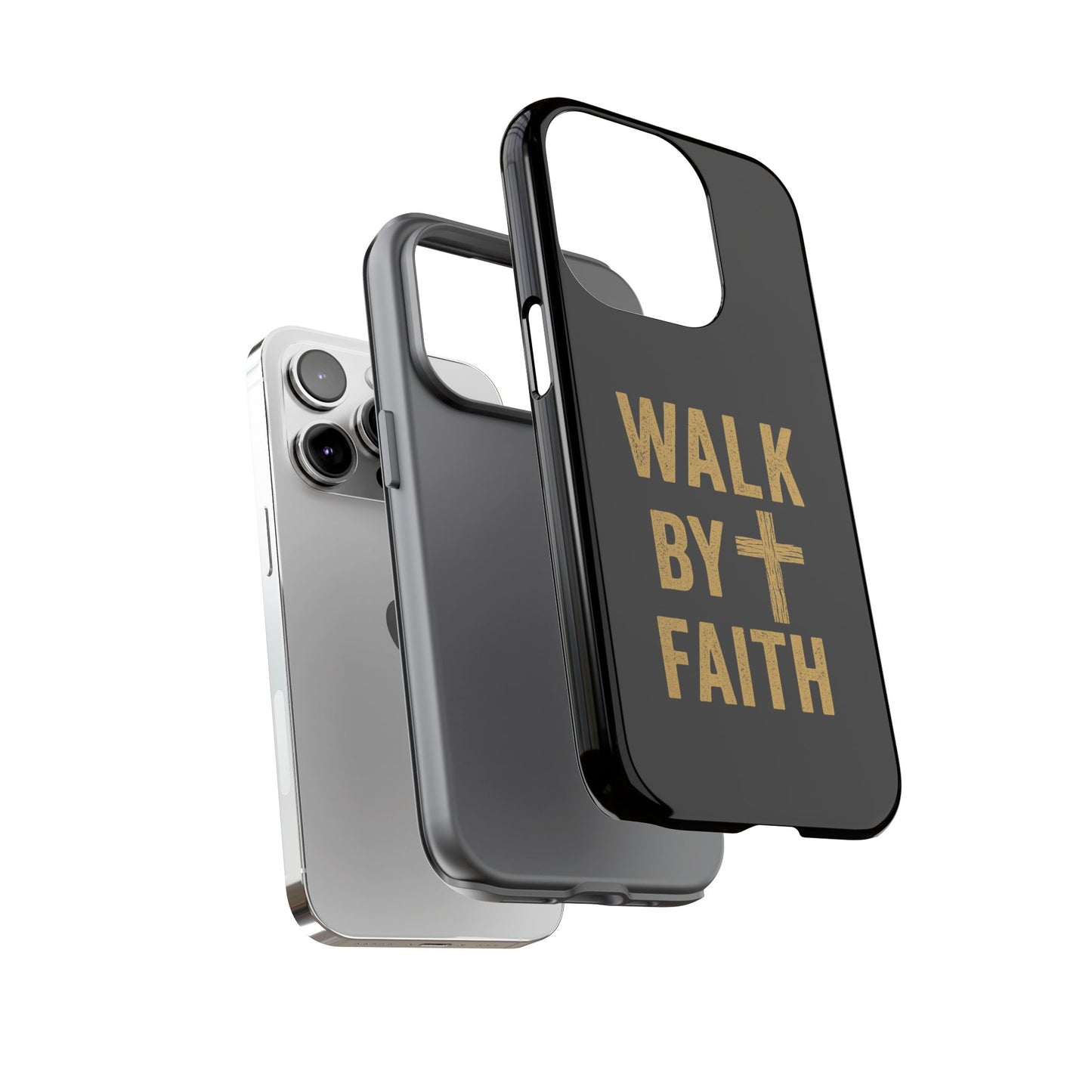 Faith-Inspired Phone Case | Christian Gift, Inspirational Case, Walk by Faith Design, Religious Decor, Strong Protective Cover