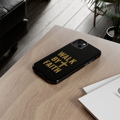 Faith-Inspired Phone Case | Christian Gift, Inspirational Case, Walk by Faith Design, Religious Decor, Strong Protective Cover