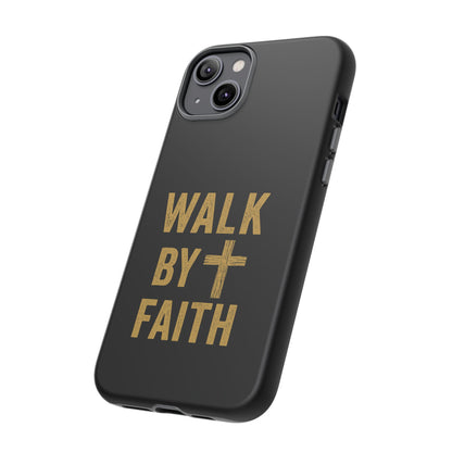 Faith-Inspired Phone Case | Christian Gift, Inspirational Case, Walk by Faith Design, Religious Decor, Strong Protective Cover