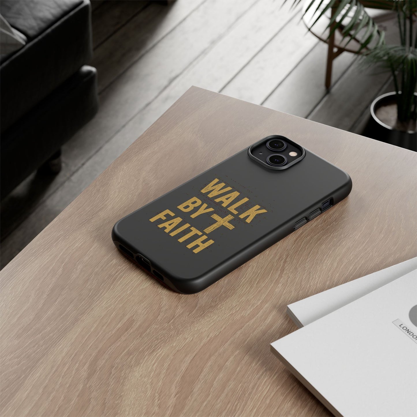 Faith-Inspired Phone Case | Christian Gift, Inspirational Case, Walk by Faith Design, Religious Decor, Strong Protective Cover