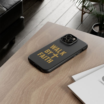 Faith-Inspired Phone Case | Christian Gift, Inspirational Case, Walk by Faith Design, Religious Decor, Strong Protective Cover