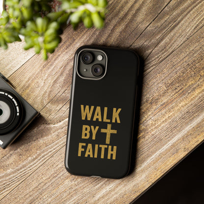 Faith-Inspired Phone Case | Christian Gift, Inspirational Case, Walk by Faith Design, Religious Decor, Strong Protective Cover