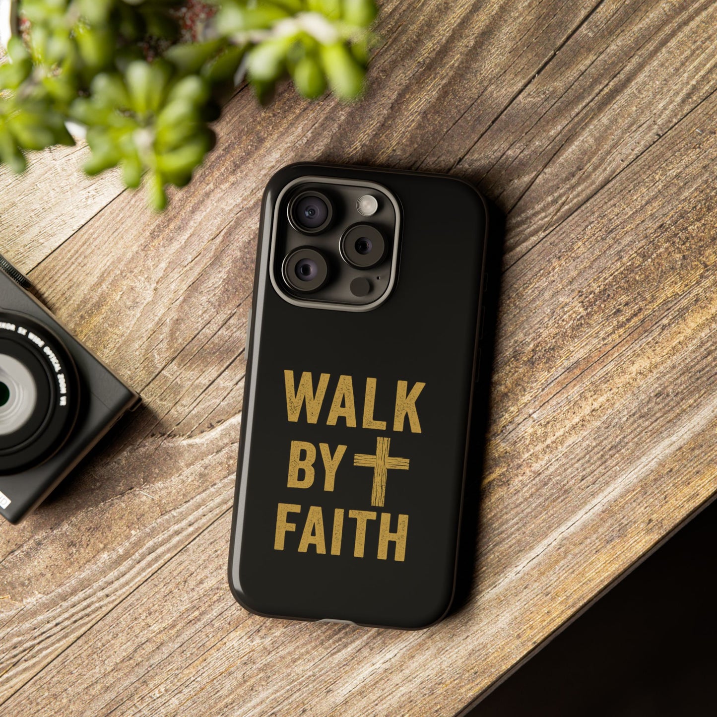 Faith-Inspired Phone Case | Christian Gift, Inspirational Case, Walk by Faith Design, Religious Decor, Strong Protective Cover