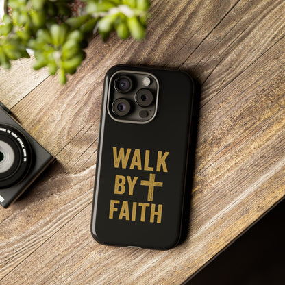 Faith-Inspired Phone Case | Christian Gift, Inspirational Case, Walk by Faith Design, Religious Decor, Strong Protective Cover