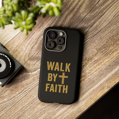 Faith-Inspired Phone Case | Christian Gift, Inspirational Case, Walk by Faith Design, Religious Decor, Strong Protective Cover