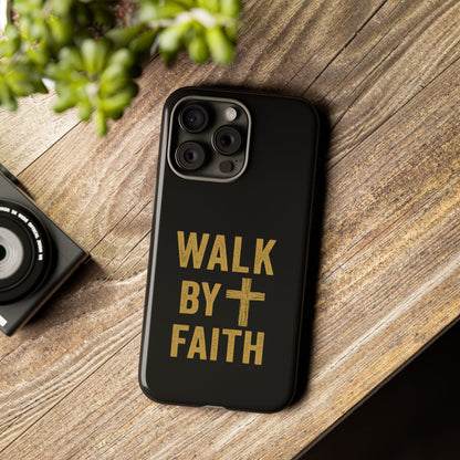 Faith-Inspired Phone Case | Christian Gift, Inspirational Case, Walk by Faith Design, Religious Decor, Strong Protective Cover
