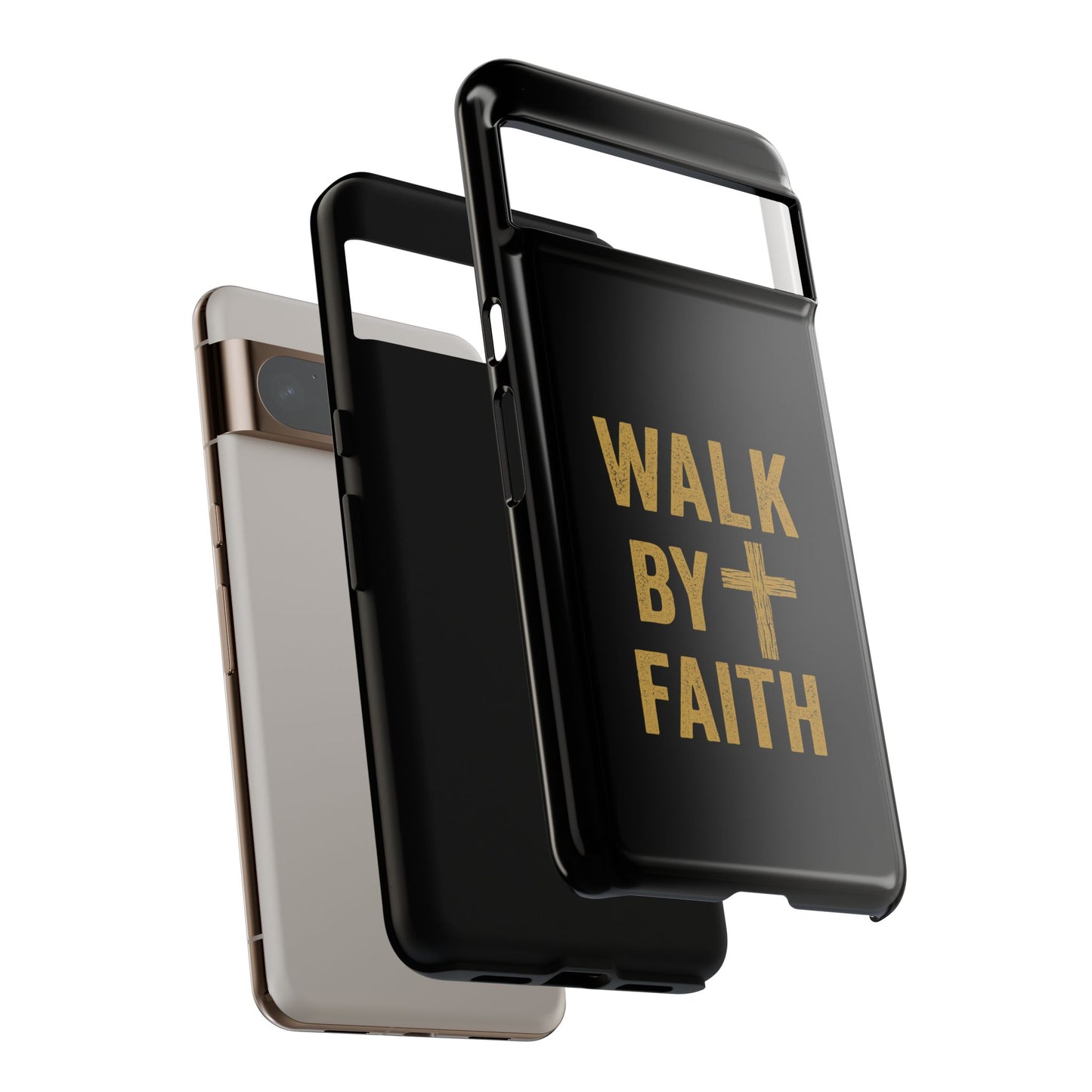 Faith-Inspired Phone Case | Christian Gift, Inspirational Case, Walk by Faith Design, Religious Decor, Strong Protective Cover