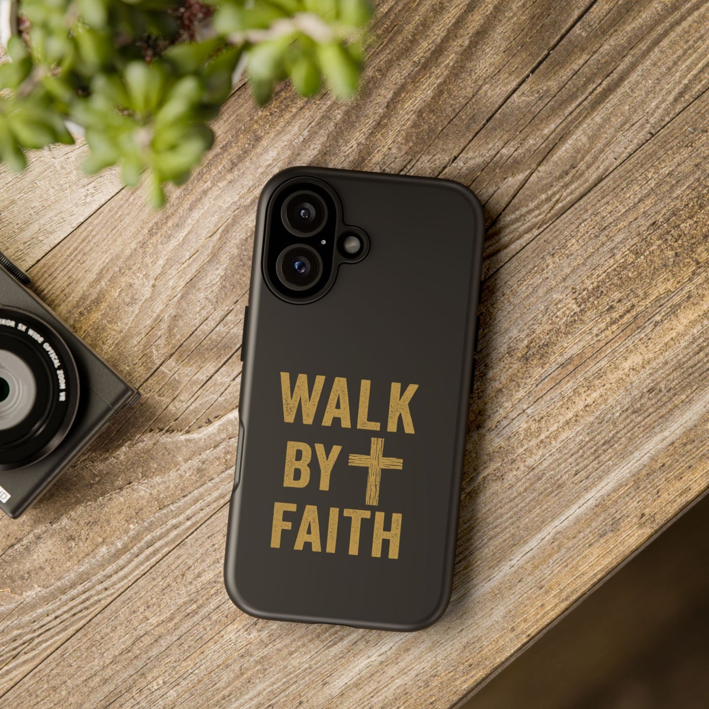 Faith-Inspired Phone Case | Christian Gift, Inspirational Case, Walk by Faith Design, Religious Decor, Strong Protective Cover
