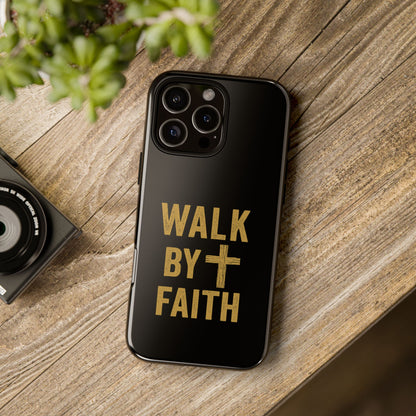 Faith-Inspired Phone Case | Christian Gift, Inspirational Case, Walk by Faith Design, Religious Decor, Strong Protective Cover