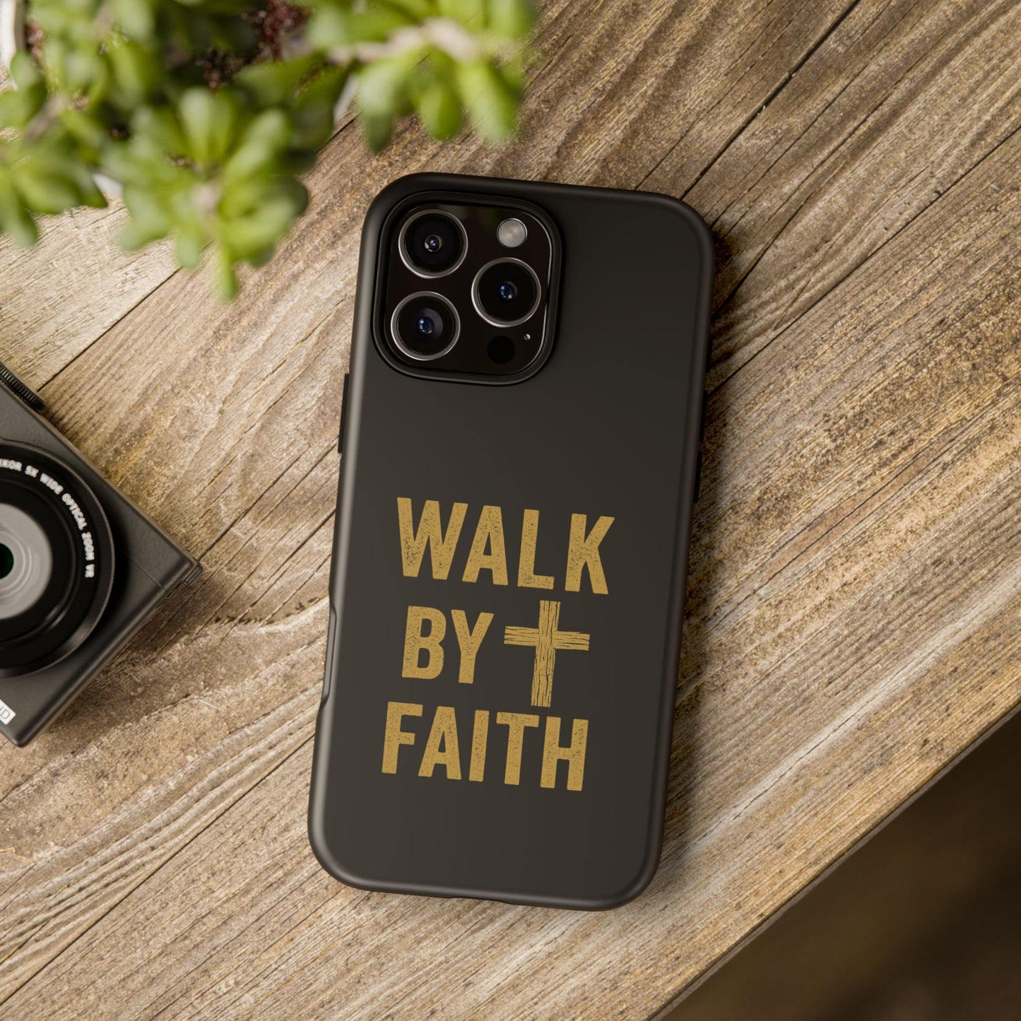 Faith-Inspired Phone Case | Christian Gift, Inspirational Case, Walk by Faith Design, Religious Decor, Strong Protective Cover