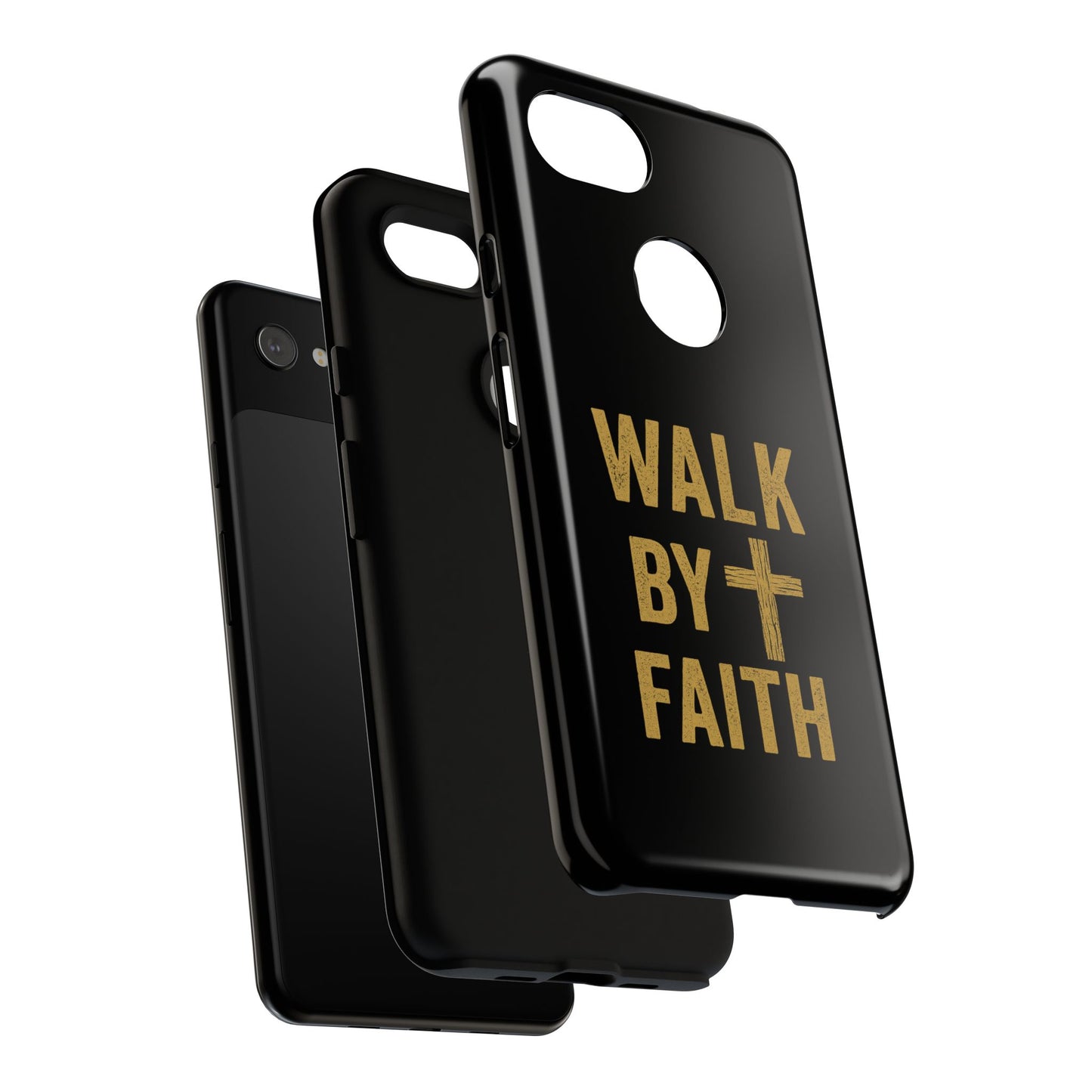 Faith-Inspired Phone Case | Christian Gift, Inspirational Case, Walk by Faith Design, Religious Decor, Strong Protective Cover