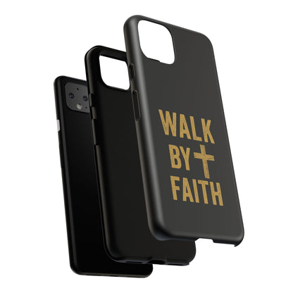 Faith-Inspired Phone Case | Christian Gift, Inspirational Case, Walk by Faith Design, Religious Decor, Strong Protective Cover
