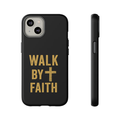 Faith-Inspired Phone Case | Christian Gift, Inspirational Case, Walk by Faith Design, Religious Decor, Strong Protective Cover