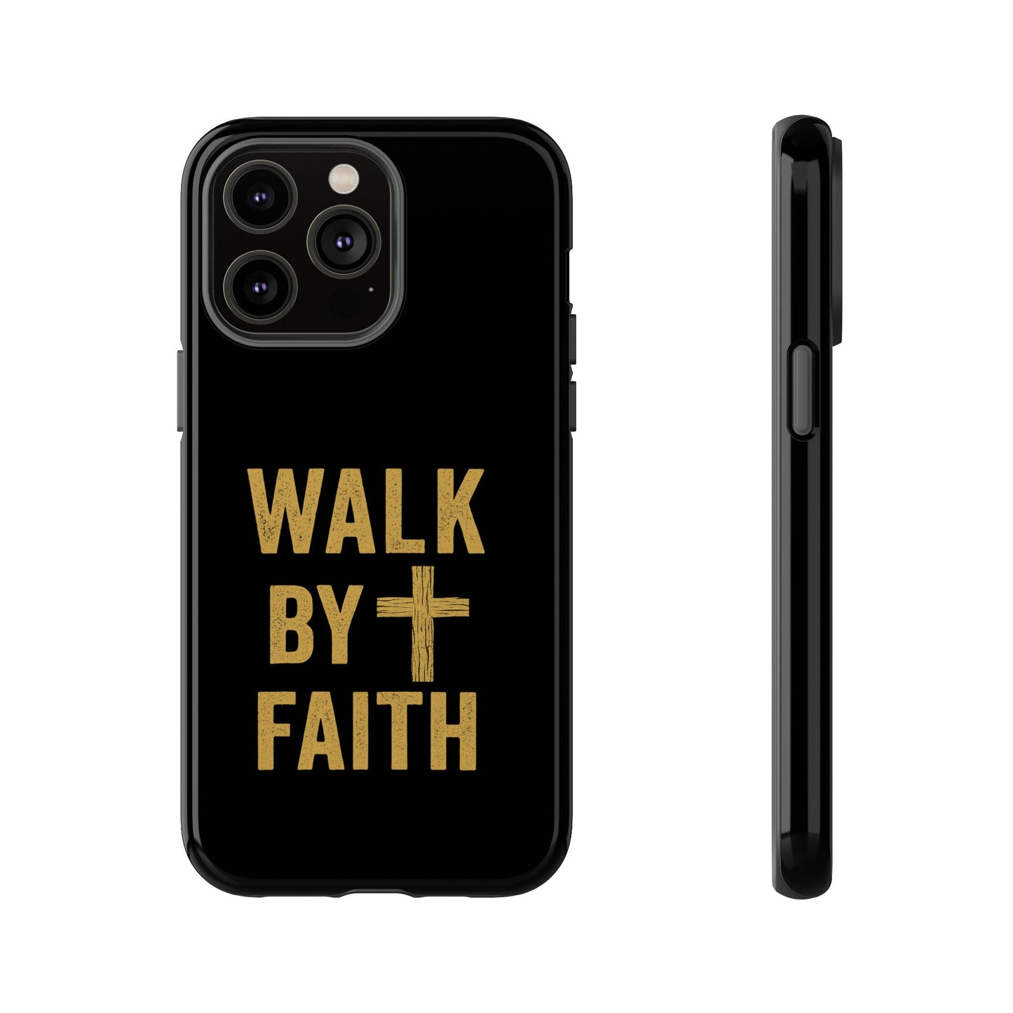Faith-Inspired Phone Case | Christian Gift, Inspirational Case, Walk by Faith Design, Religious Decor, Strong Protective Cover