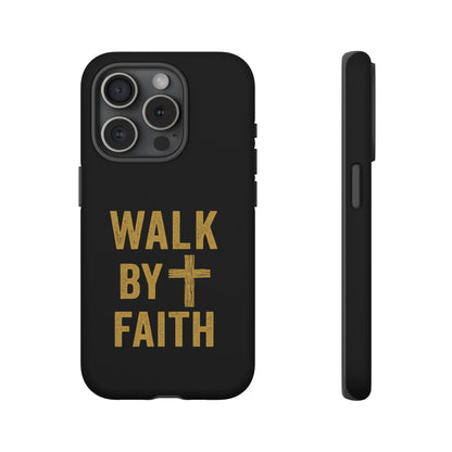 Faith-Inspired Phone Case | Christian Gift, Inspirational Case, Walk by Faith Design, Religious Decor, Strong Protective Cover