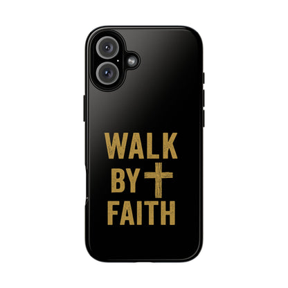 Faith-Inspired Phone Case | Christian Gift, Inspirational Case, Walk by Faith Design, Religious Decor, Strong Protective Cover