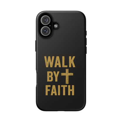 Faith-Inspired Phone Case | Christian Gift, Inspirational Case, Walk by Faith Design, Religious Decor, Strong Protective Cover