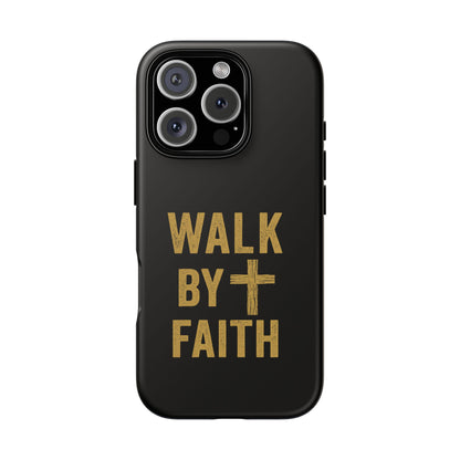 Faith-Inspired Phone Case | Christian Gift, Inspirational Case, Walk by Faith Design, Religious Decor, Strong Protective Cover