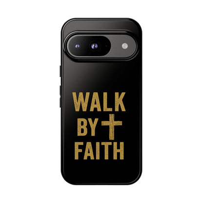Faith-Inspired Phone Case | Christian Gift, Inspirational Case, Walk by Faith Design, Religious Decor, Strong Protective Cover