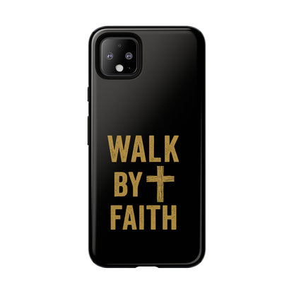 Faith-Inspired Phone Case | Christian Gift, Inspirational Case, Walk by Faith Design, Religious Decor, Strong Protective Cover