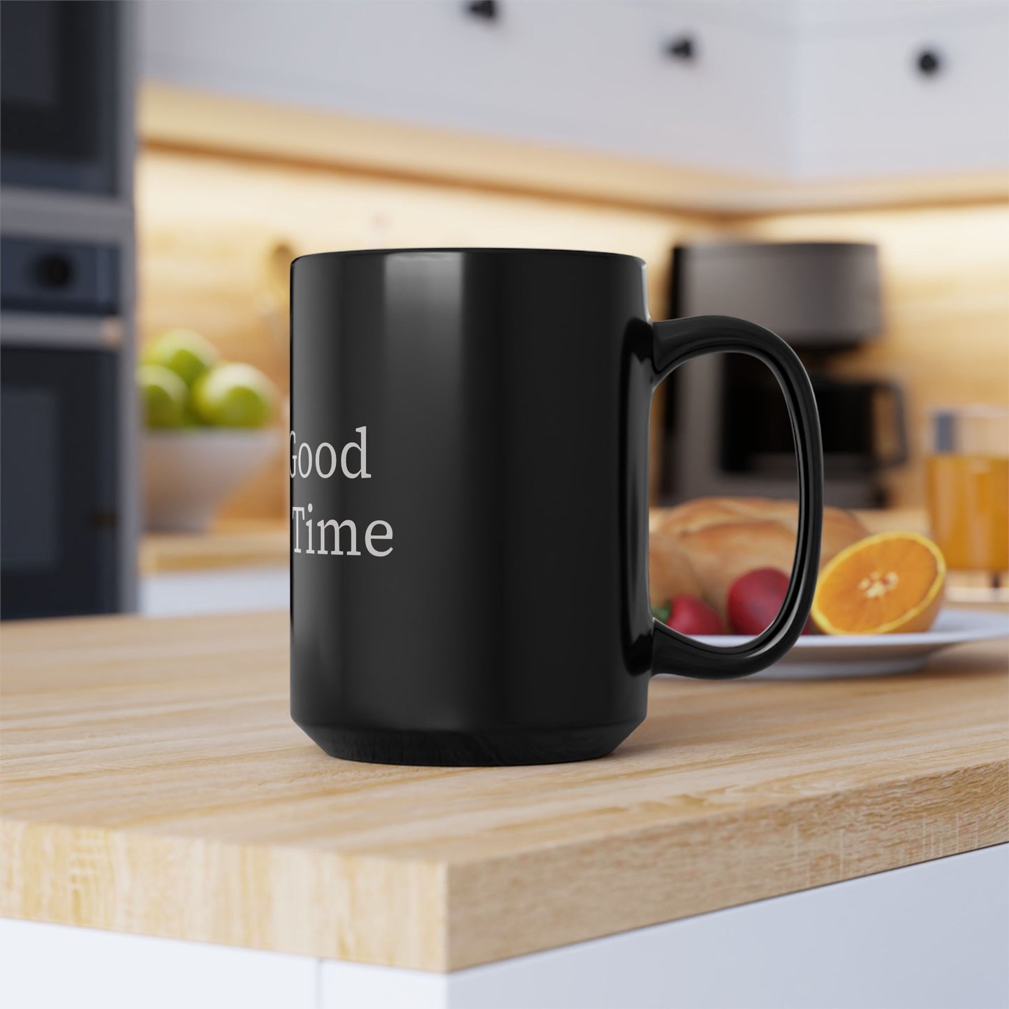 Inspirational Black Coffee Mug - God Is Good All The Time, Gift for Christians, Tea Mug, Motivational Drinkware, Religious Decor