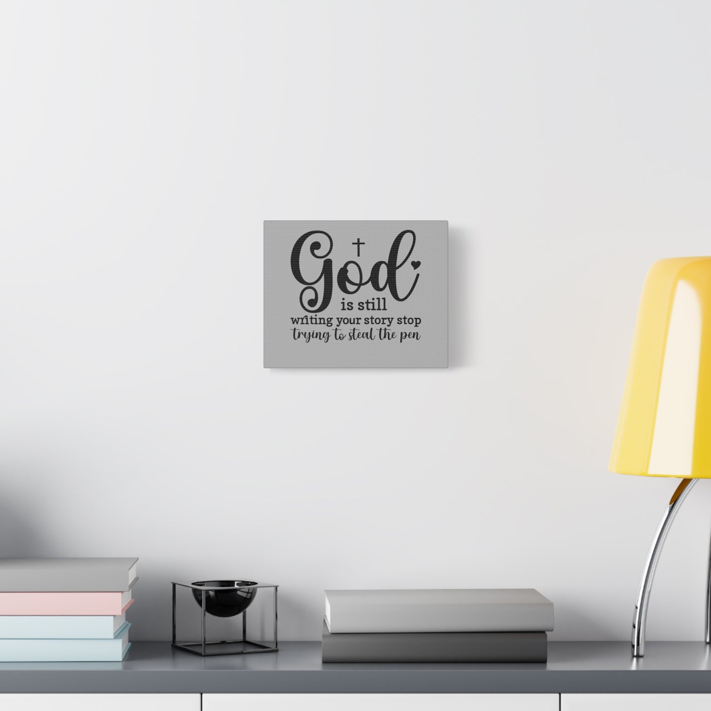 Inspirational Canvas Print - God is still writing your story, Motivational Wall Art, Home Decor, Gifts for Faith, Christian Decor