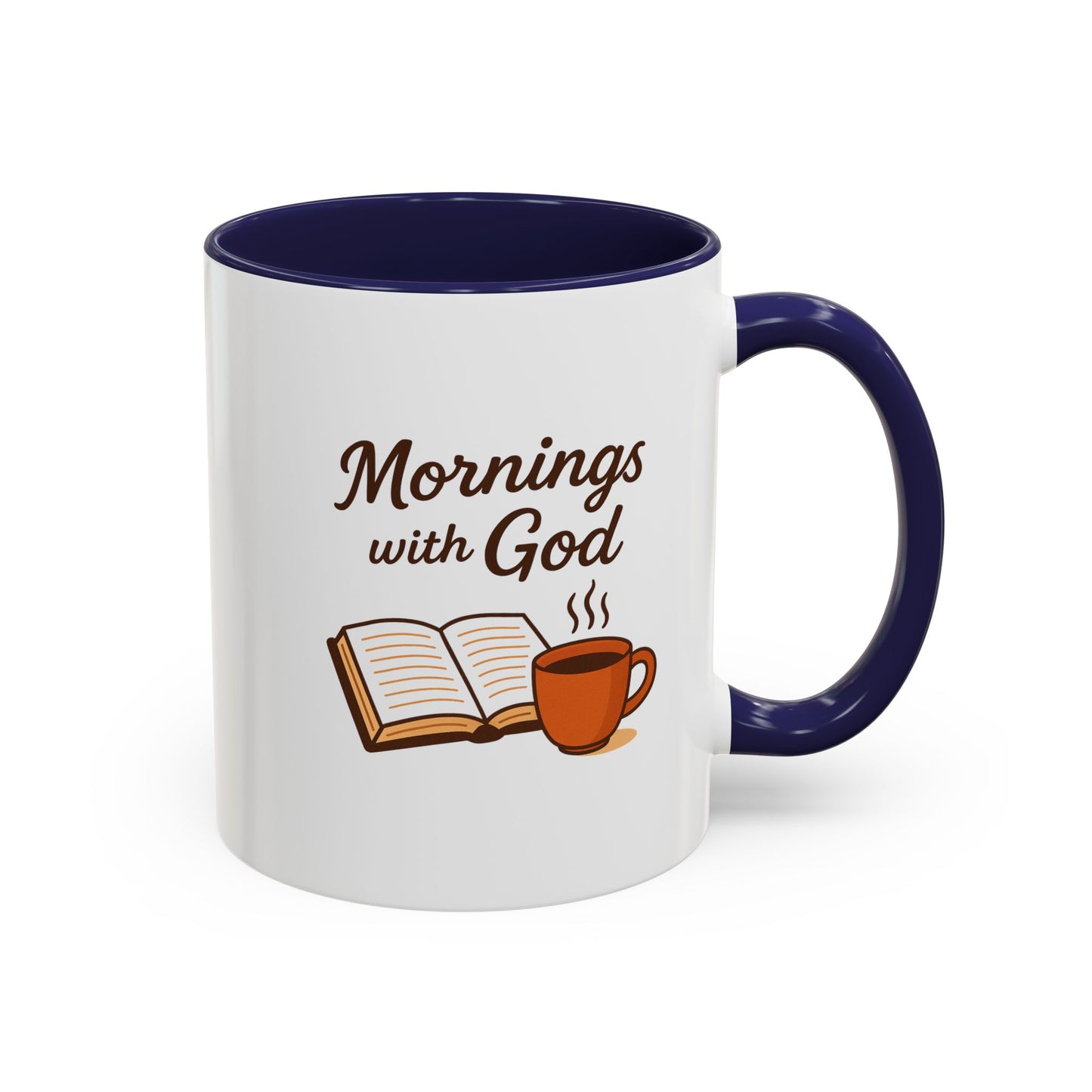 Inspirational Coffee Mug, Mornings with God, Faith-Based Gift, Daily Motivation, Spiritual Tea Cup, Coffee Lover's Present, Christian Gift