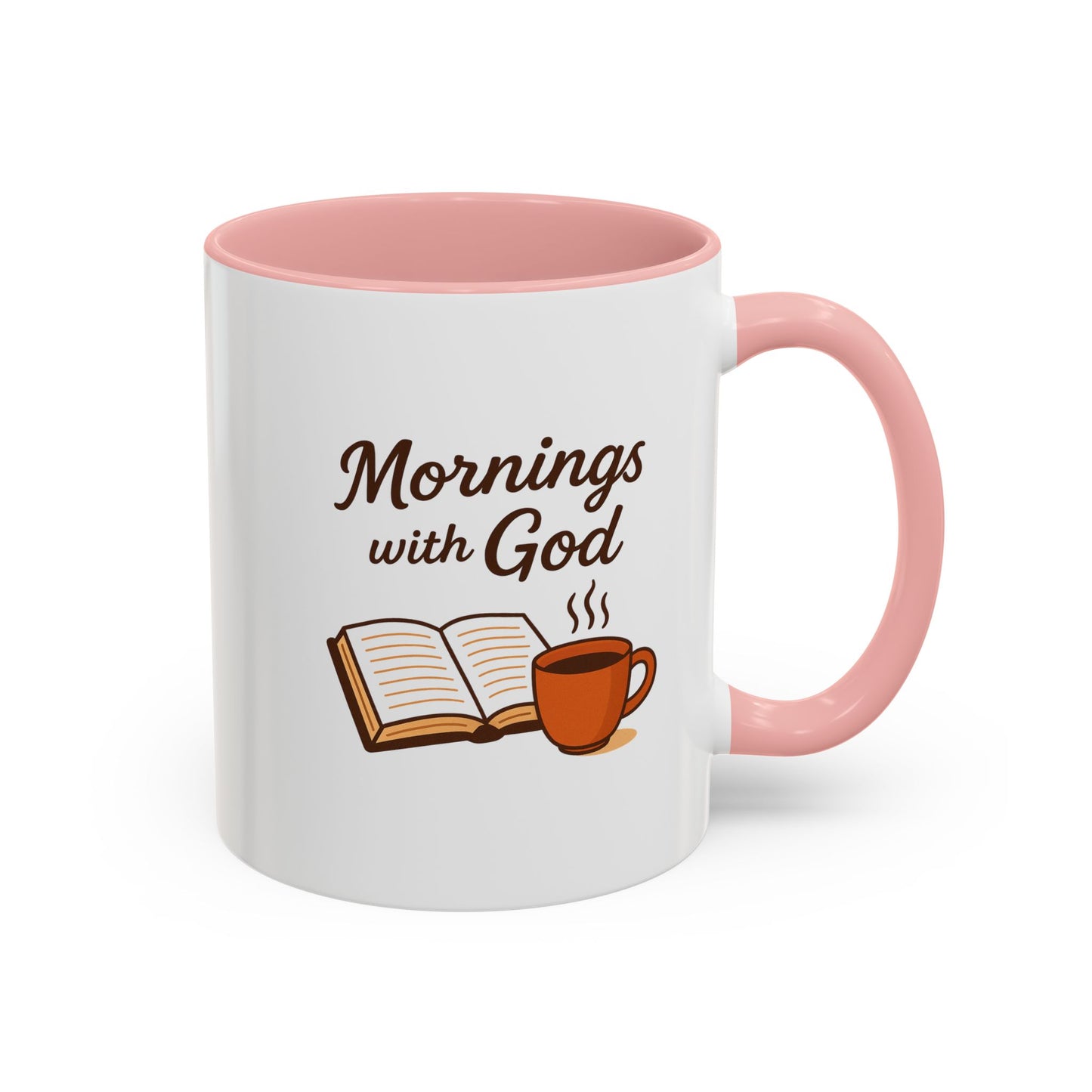 Inspirational Coffee Mug, Mornings with God, Faith-Based Gift, Daily Motivation, Spiritual Tea Cup, Coffee Lover's Present, Christian Gift