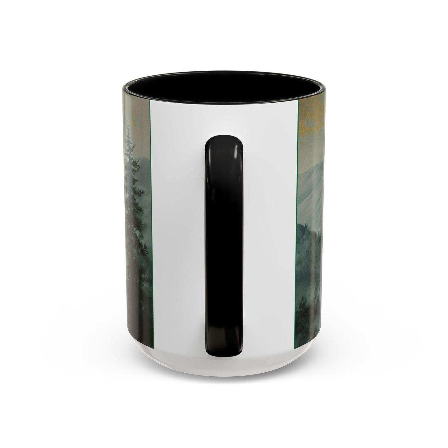 Inspirational Mountain Coffee Mug with 'Faith Can Move Mountains'