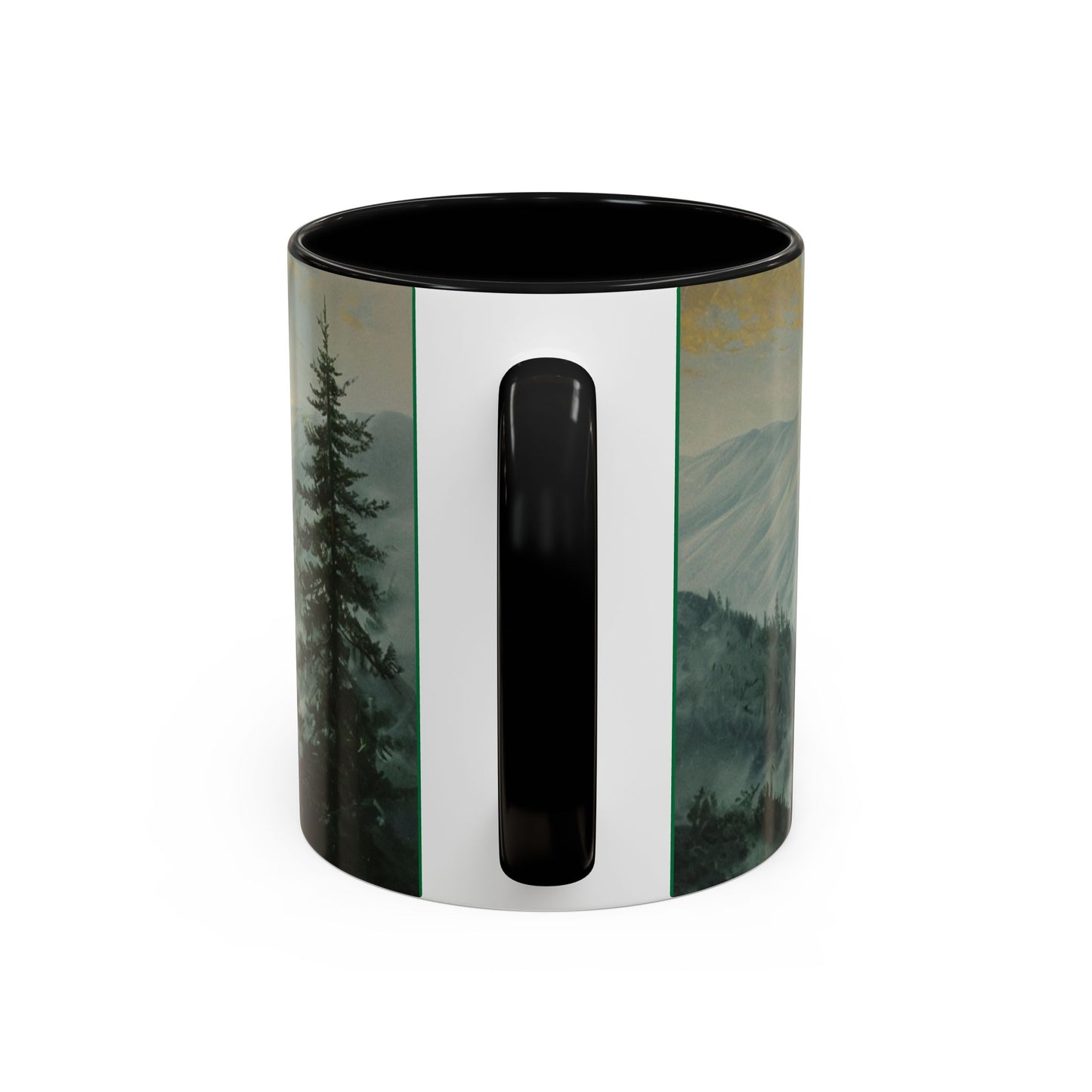 Inspirational Mountain Coffee Mug with 'Faith Can Move Mountains'